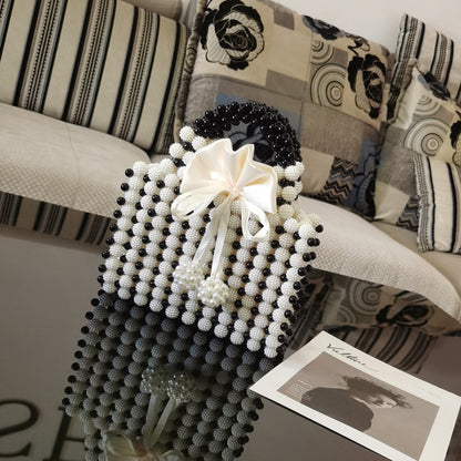Pearl Cluster Hand-woven Beaded Bag