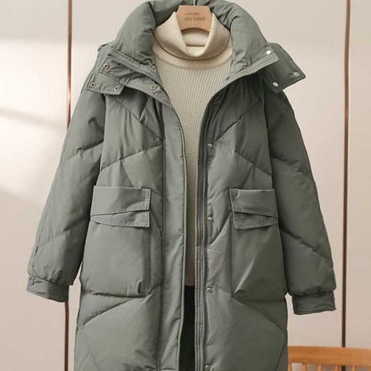 Mid-length Cotton-padded Thick Coat