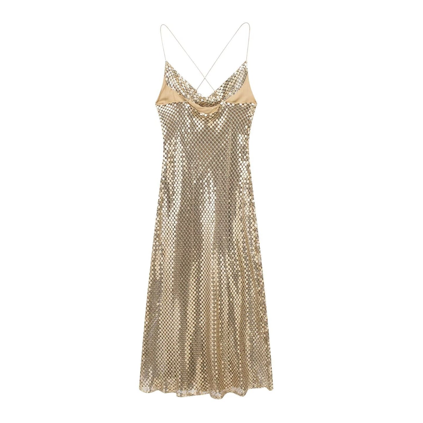 Sequined Swing Sling Dress