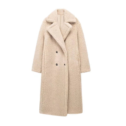 Lapel Thickened Teddy Coat