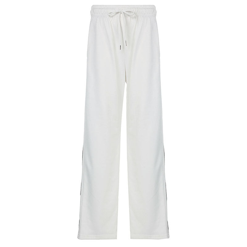 Ribbon Pullover Loose Pant Set
