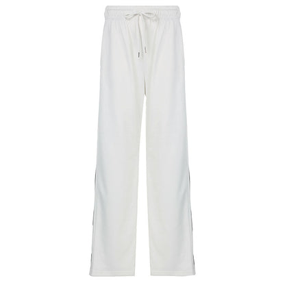 Ribbon Pullover Loose Pant Set