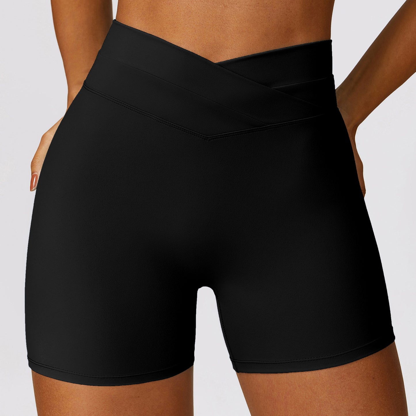 Cross High-waisted Shorts