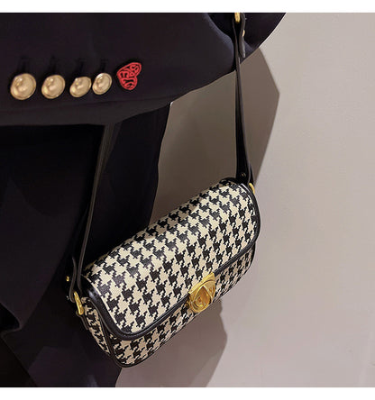 Houndstooth Shoulder Bag