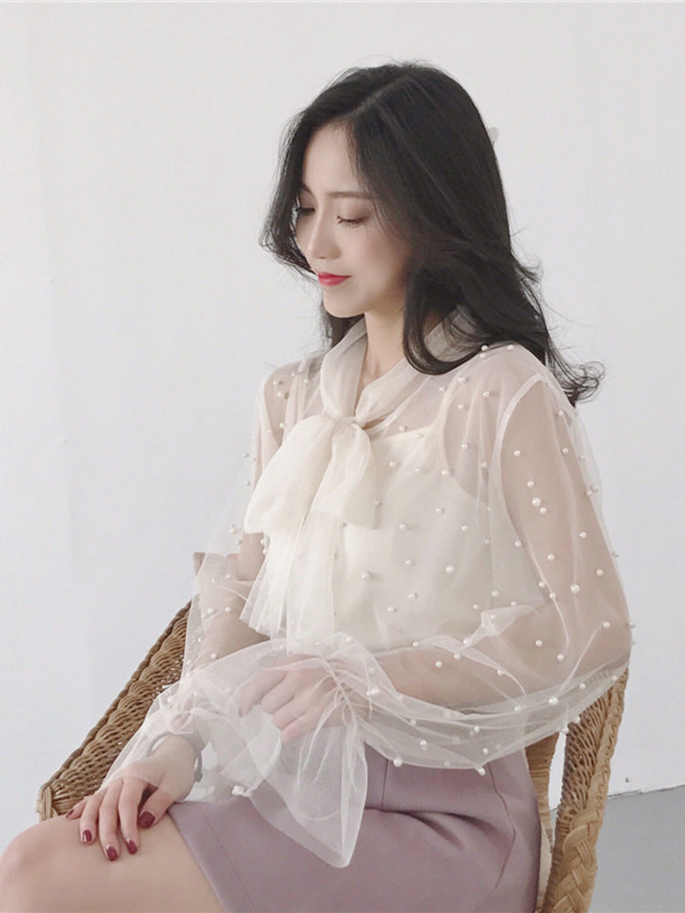 Bow See Through Top