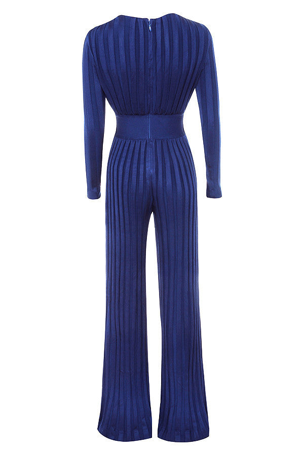 Fitted Long Bandage Jumpsuit