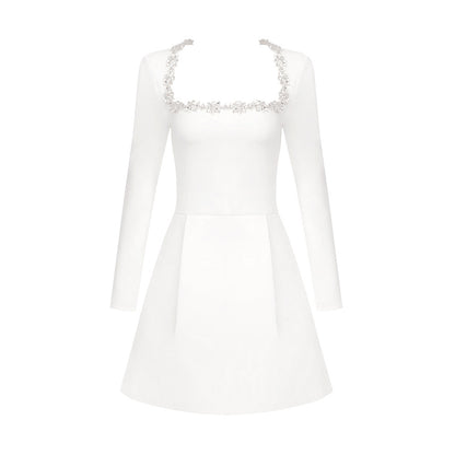Bead Stretch A- Line Dress