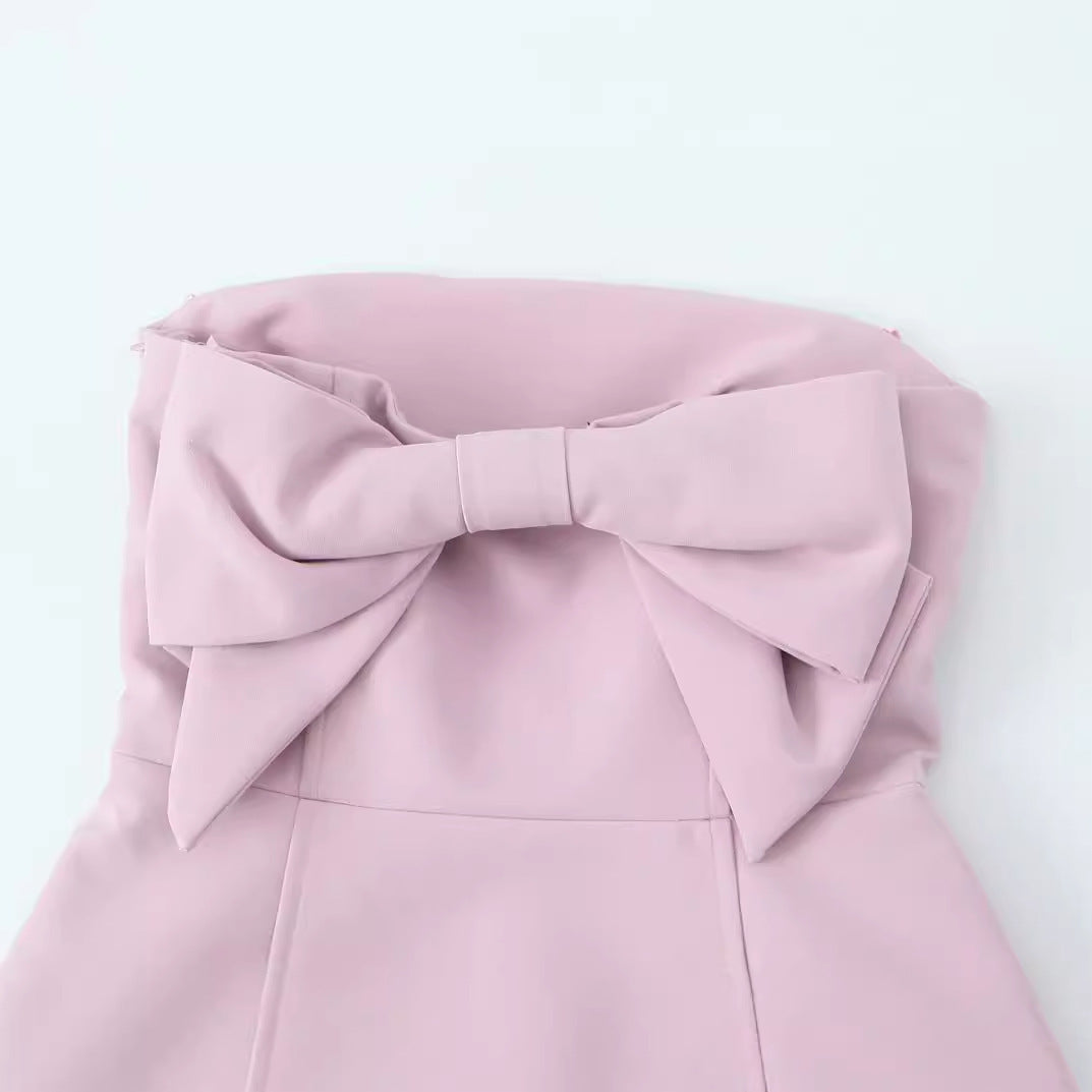 Bowknot Tube Dress
