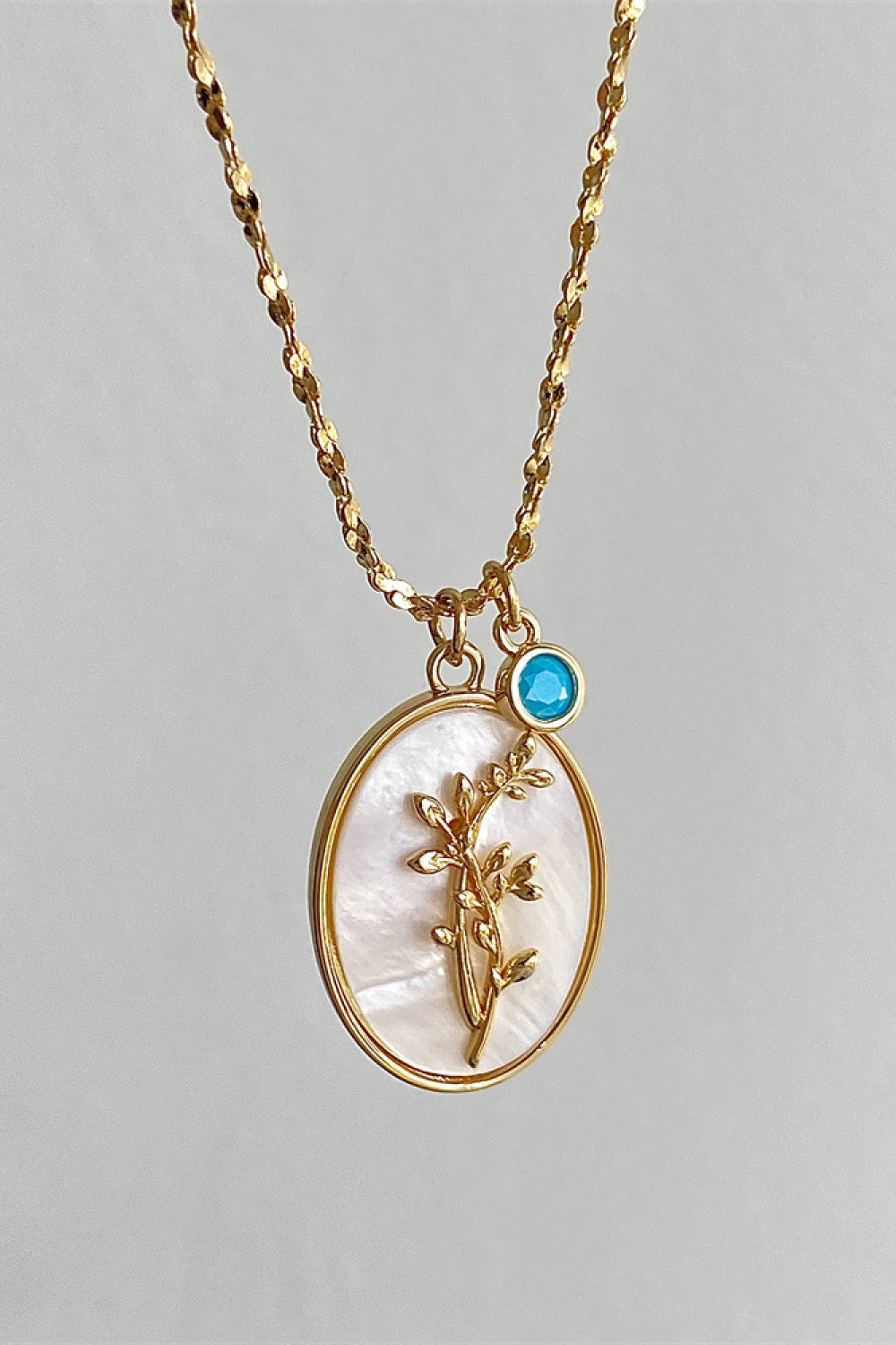 14K gold plated pendant necklaces with feminine floral design
