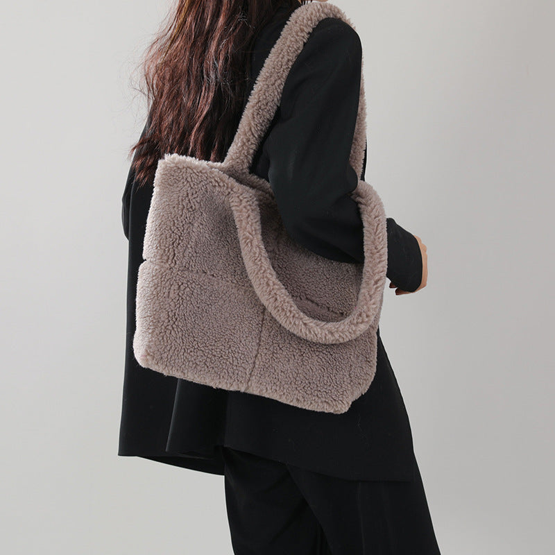 Lamb Wool Shoulder Bag