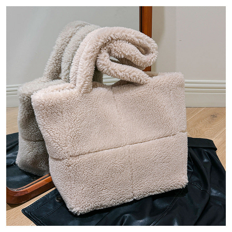 Lamb Wool Shoulder Bag