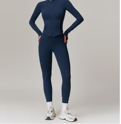 Slimming Long Sleeve Top Coat Active Set