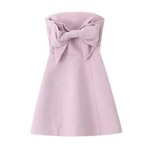 Bowknot Tube Dress
