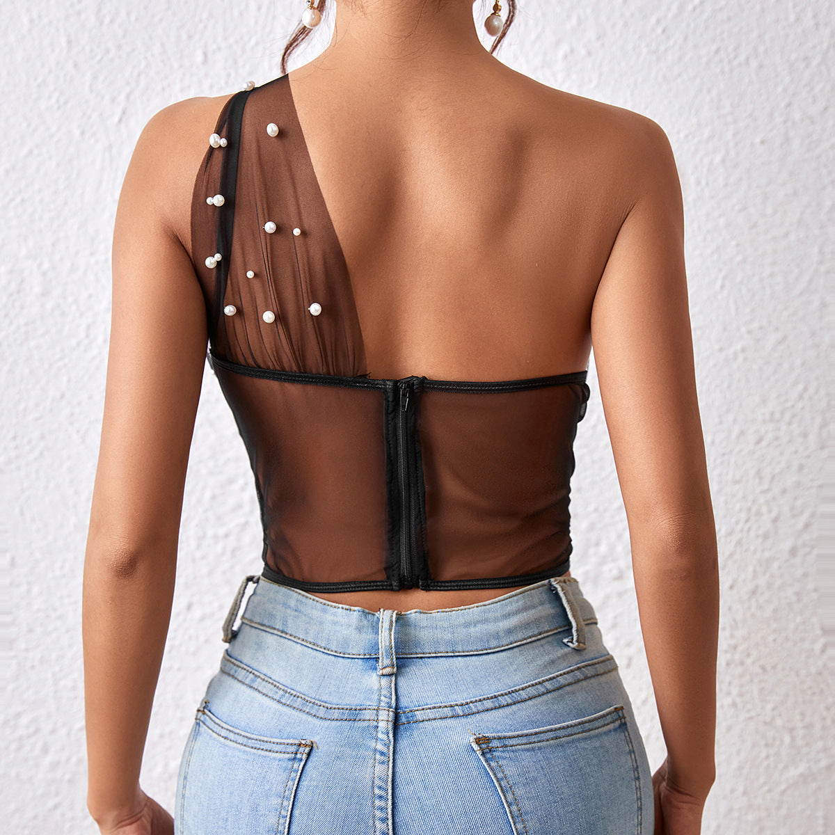 Pearl Chest-wrapped Top