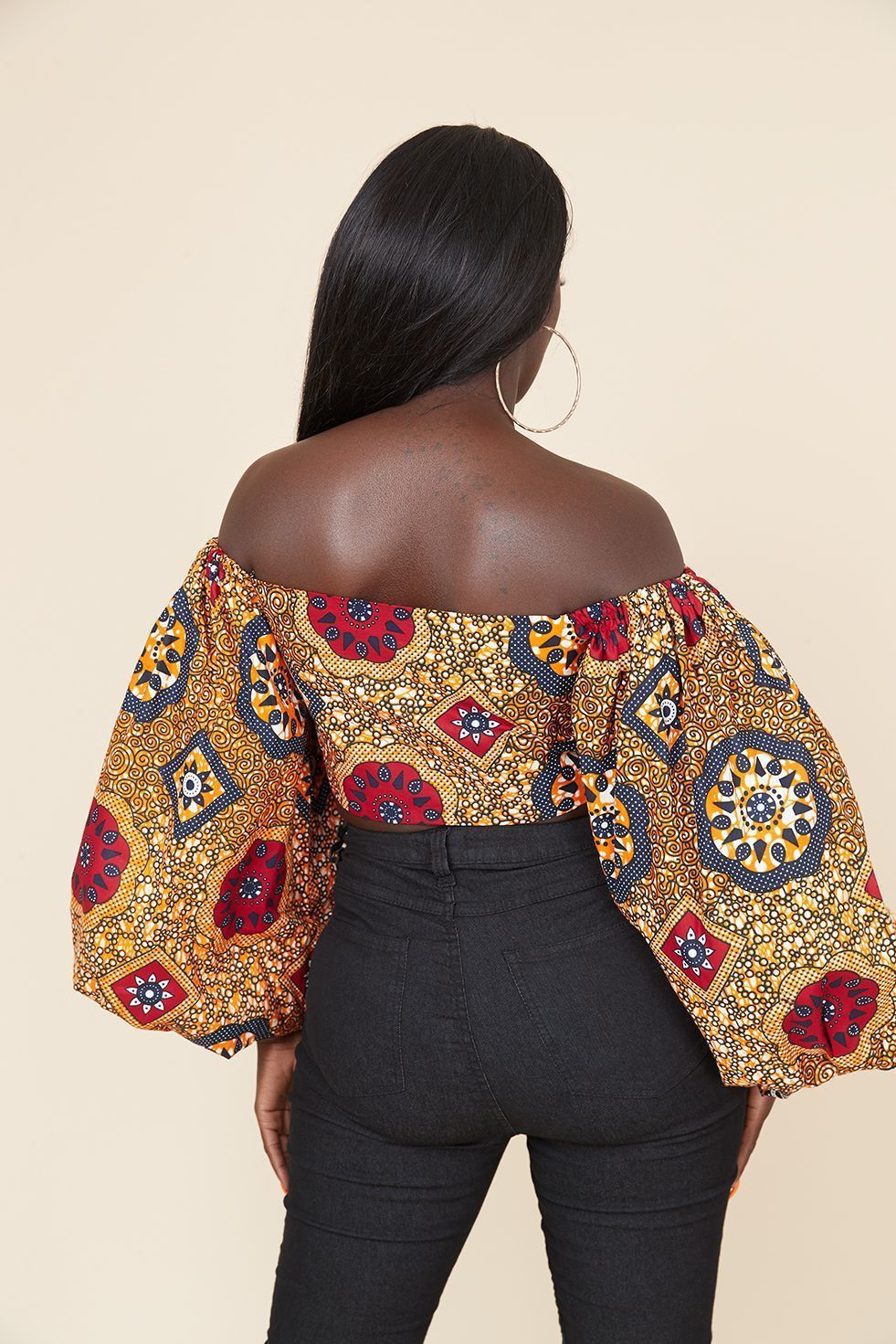 Off-neck Tube Top Long Sleeve
