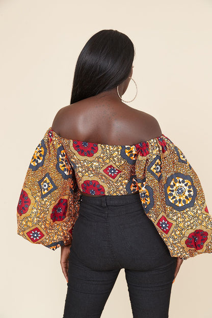 Off-neck Tube Top Long Sleeve