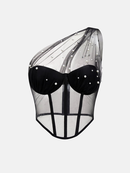 Pearl Chest-wrapped Top