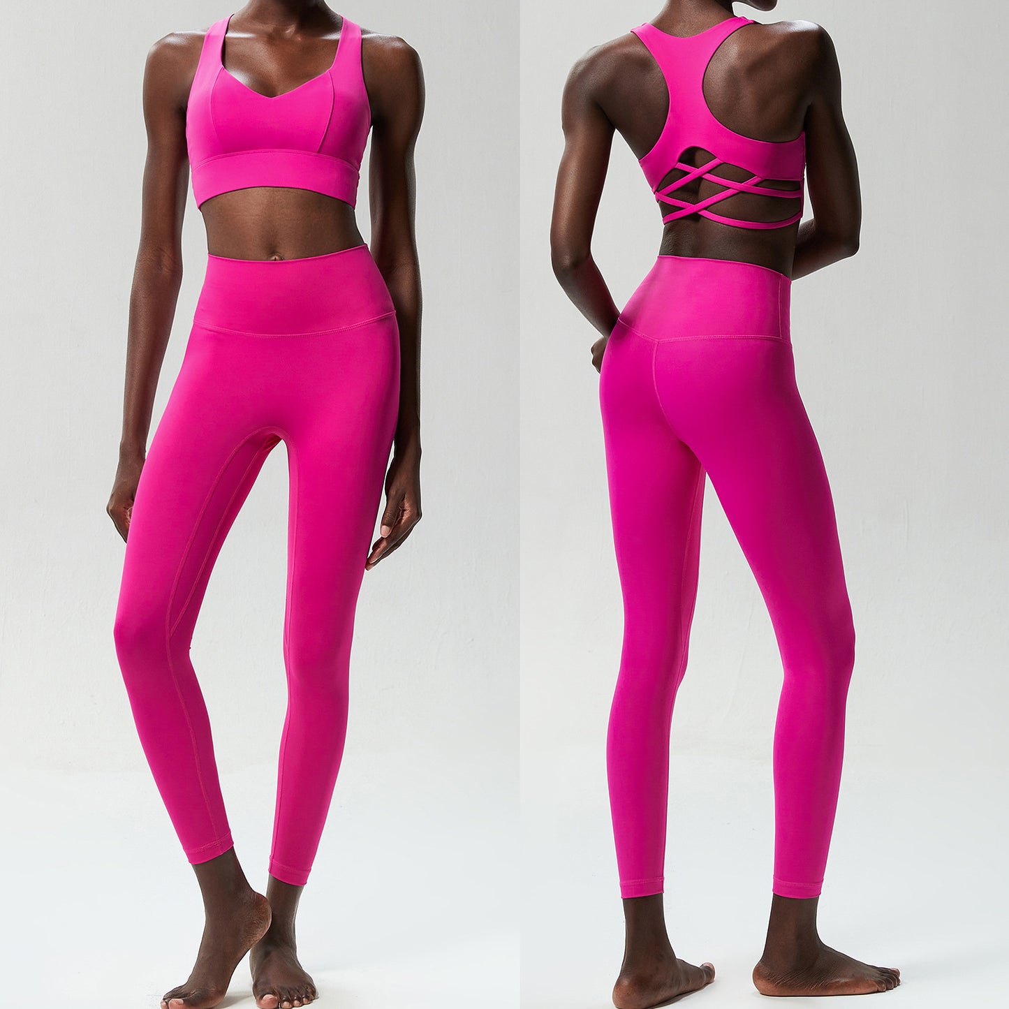 Low Back Cut Out Legging Set
