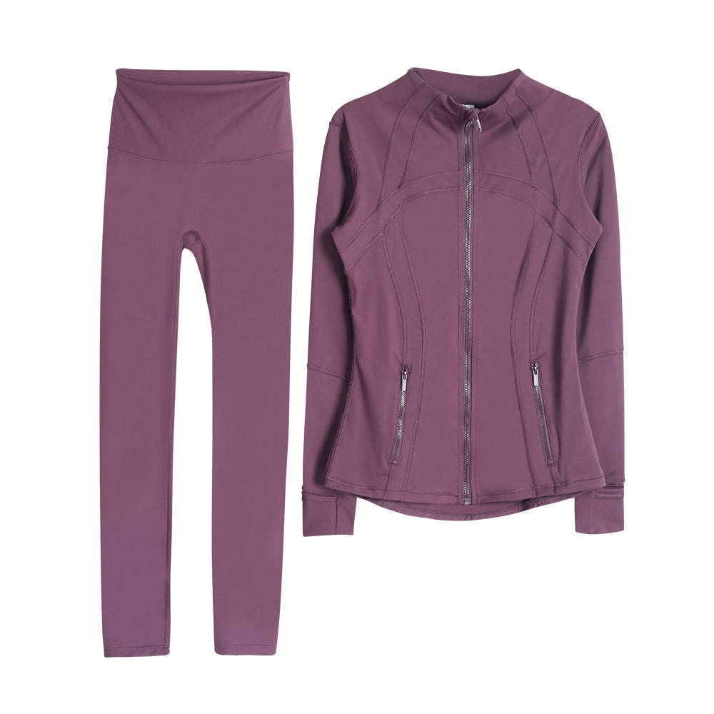 Sports jacket legging Set purple