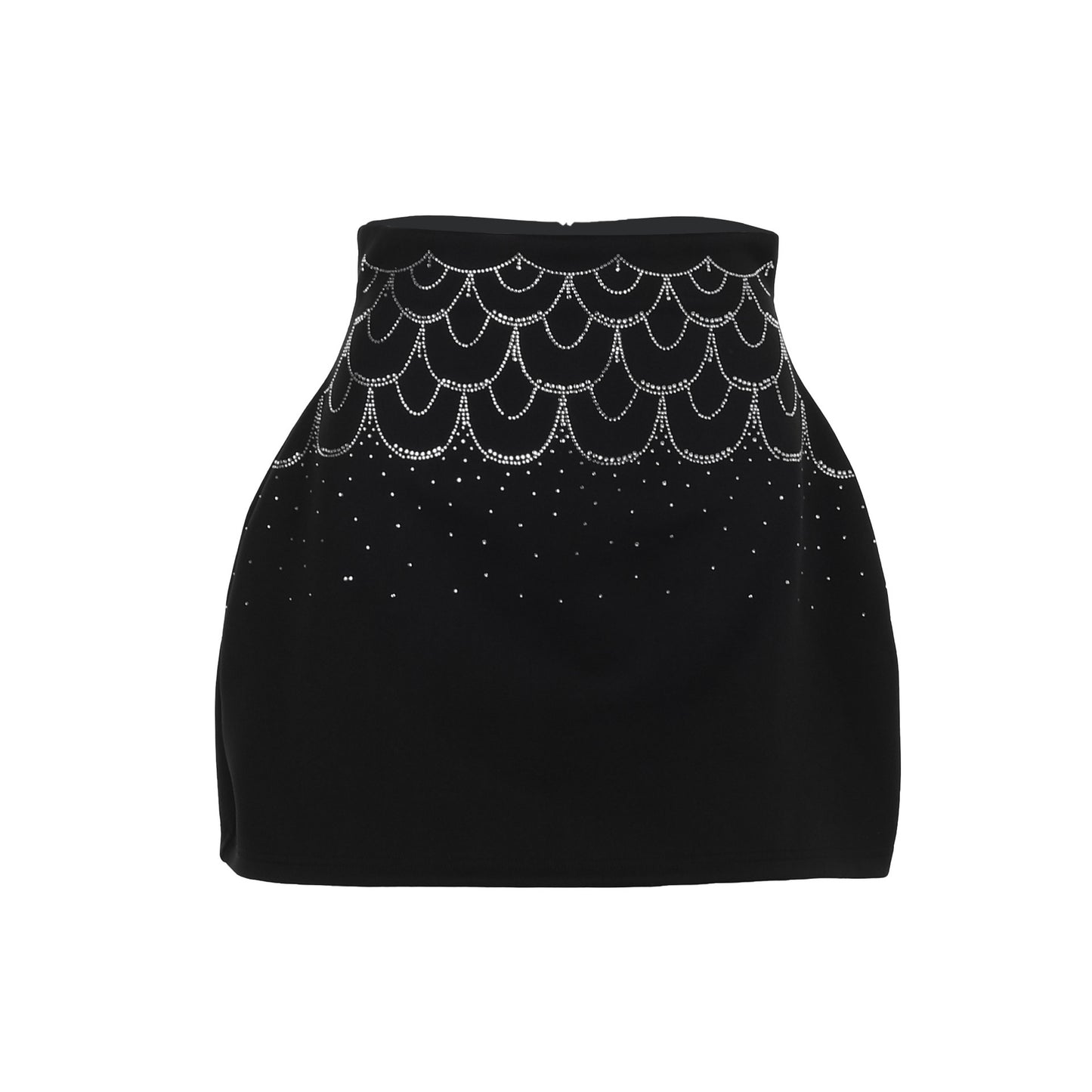 Rhinestone Short Skirt