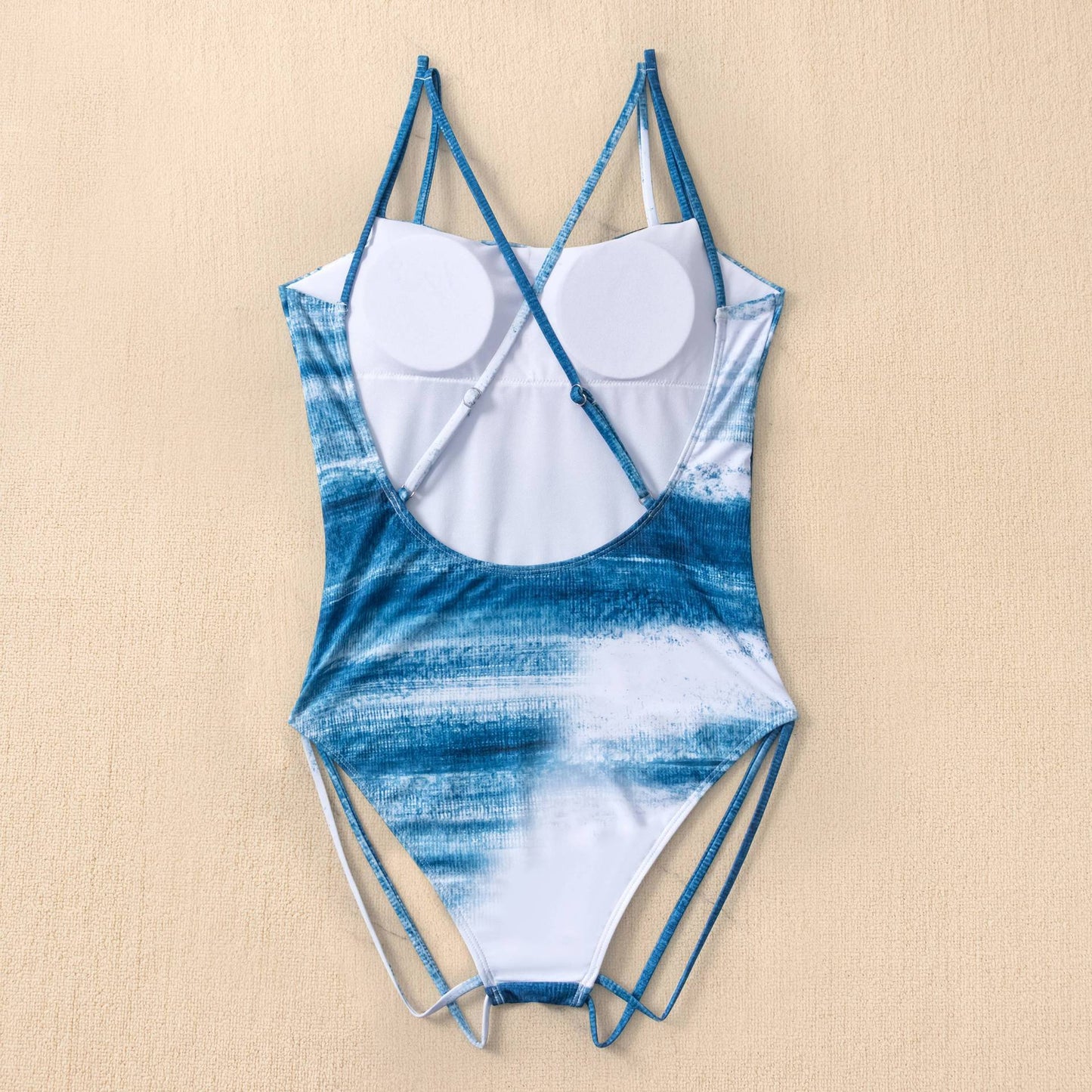 Open Back adjustable one piece Swimsuit Back