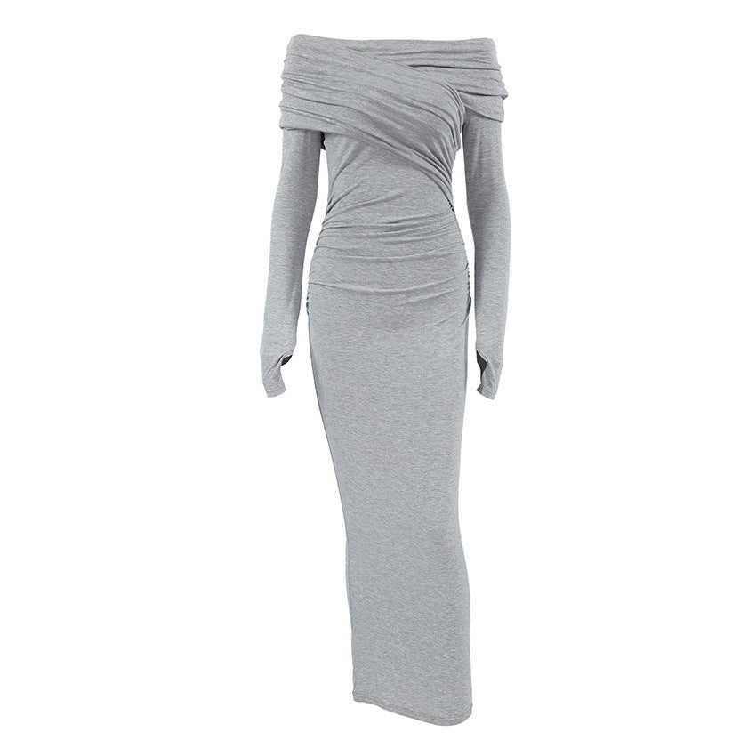 Elegant Tight Collar Base Dress