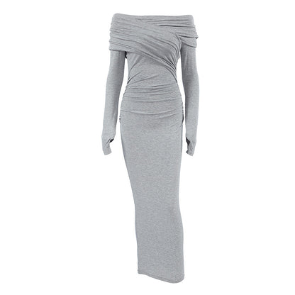 Elegant Tight Collar Base Dress