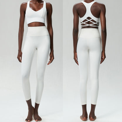 Low Back Cut Out Legging Set
