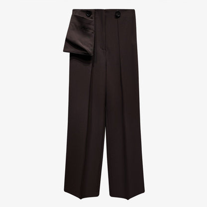Hollow Out Blazer and Straight Pants