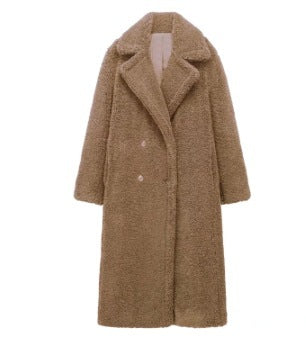 Lapel Thickened Teddy Coat