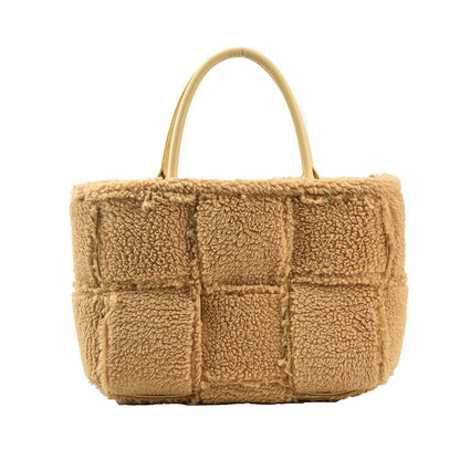 Plush Checkered Bag