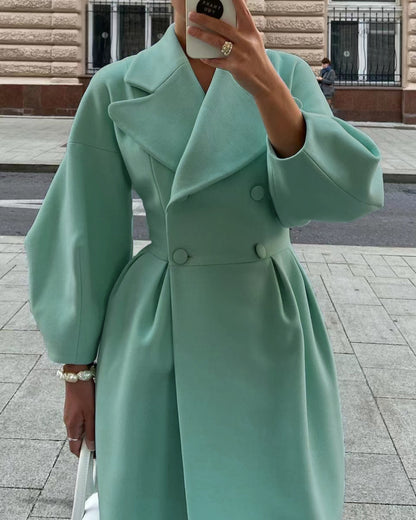 Lantern Sleeves Lapel Jacket