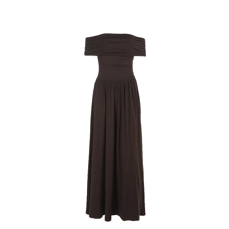 Elegant Off-Shoulder Tube Dress