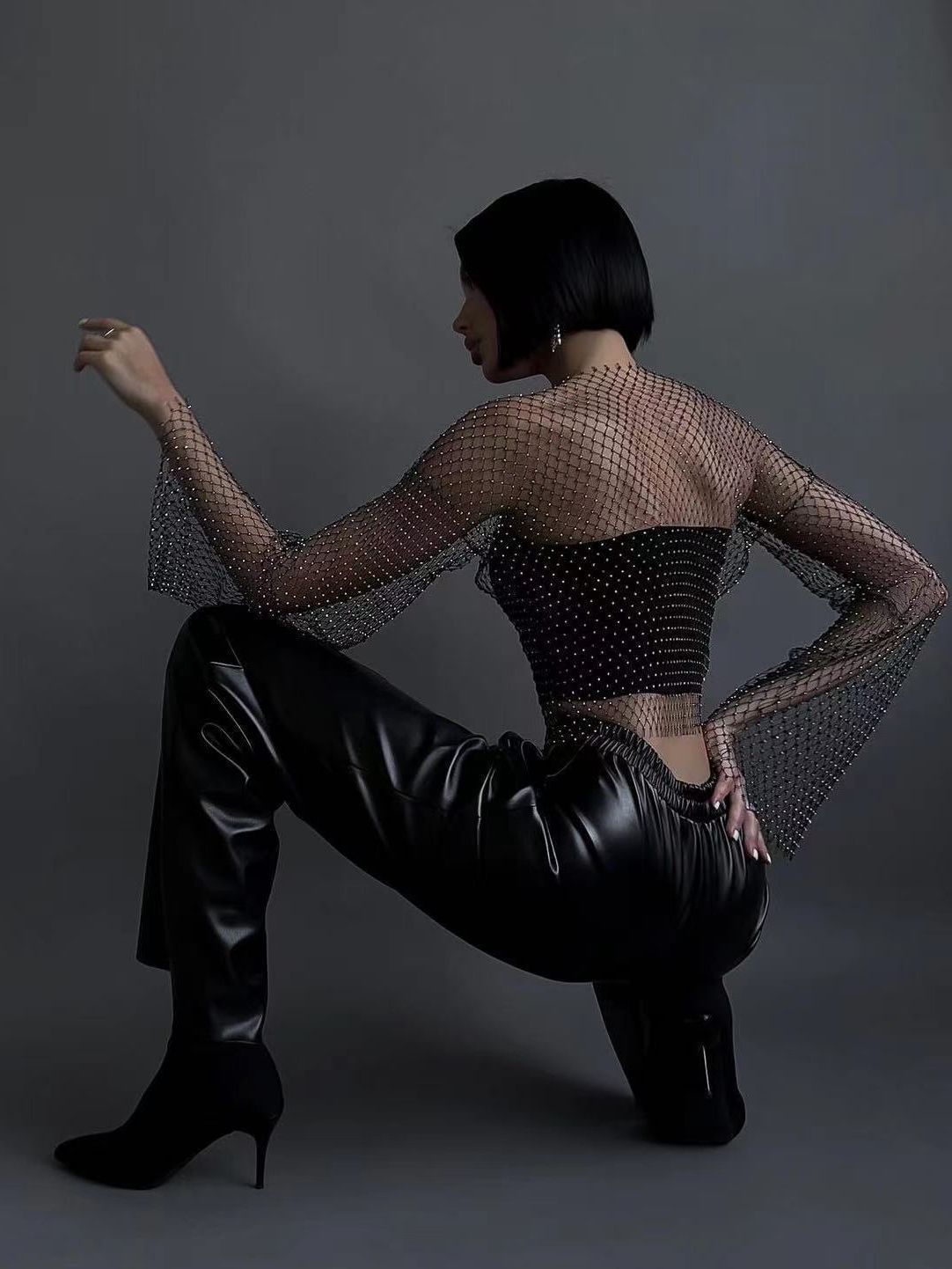 Rhinestone Bottoming Shirt
