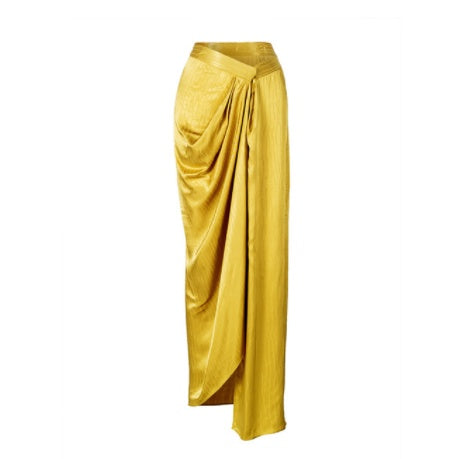 Asymmetrical Slit Long Skirt