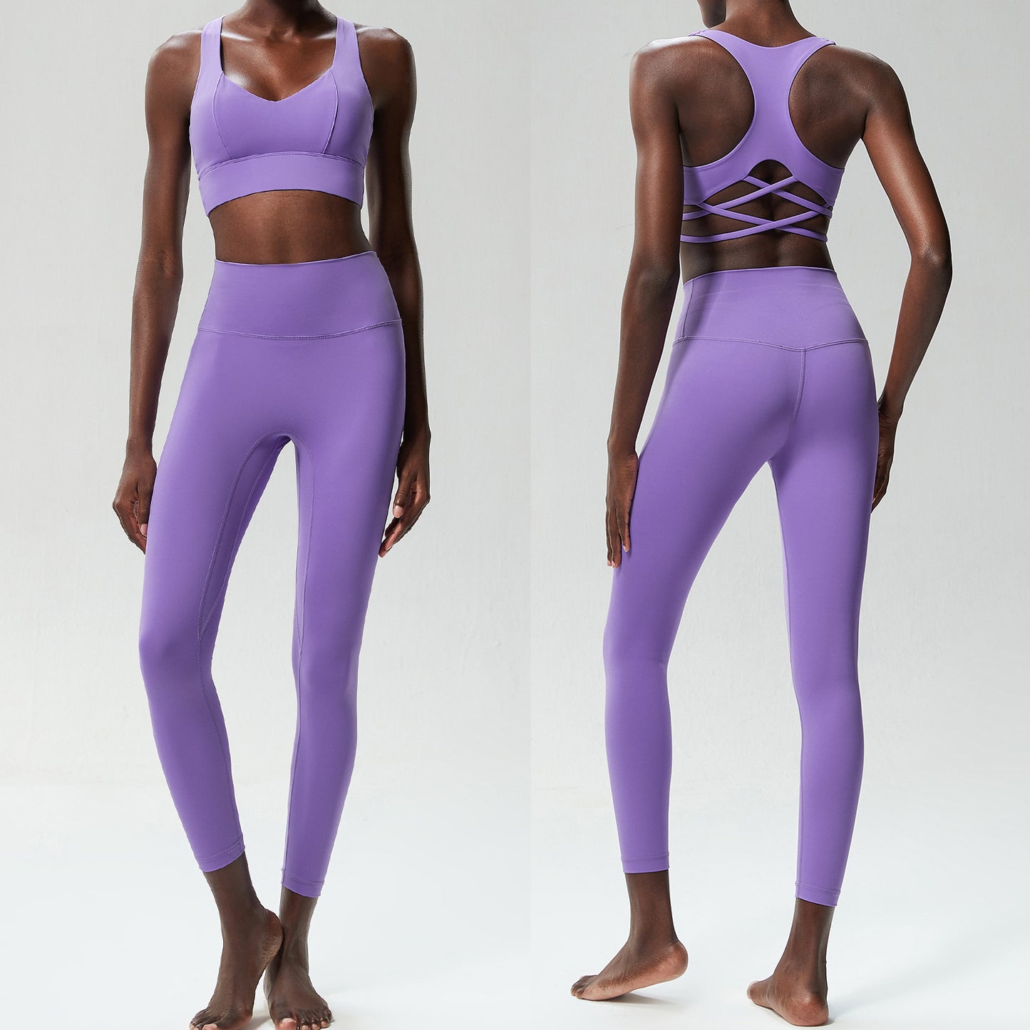 Low Back Cut Out Legging Set