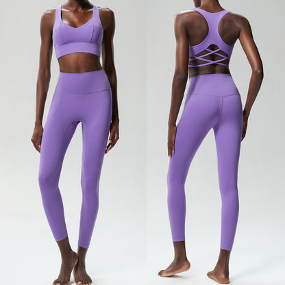 Low Back Cut Out Legging Set