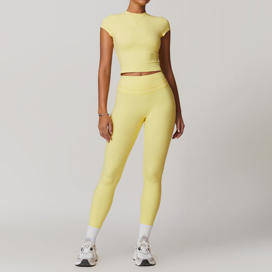 Stretch Brushed Short Sleeve Set