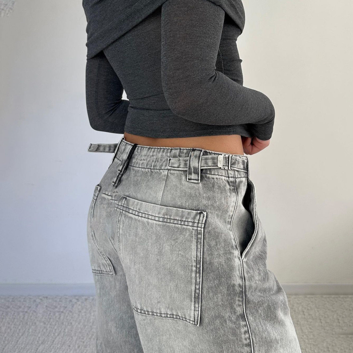 Adjustable Vintage Wash Demin