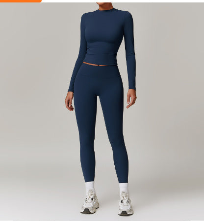 Slimming Long Sleeve Top Coat Active Set