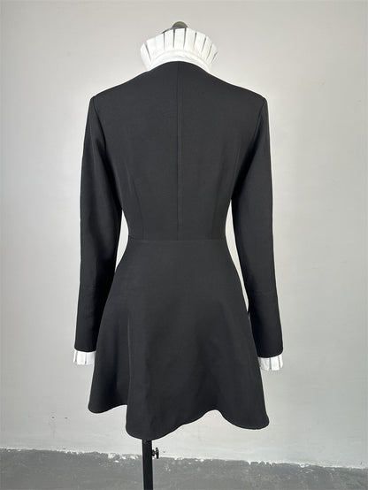 Buckle Lace-up Dress