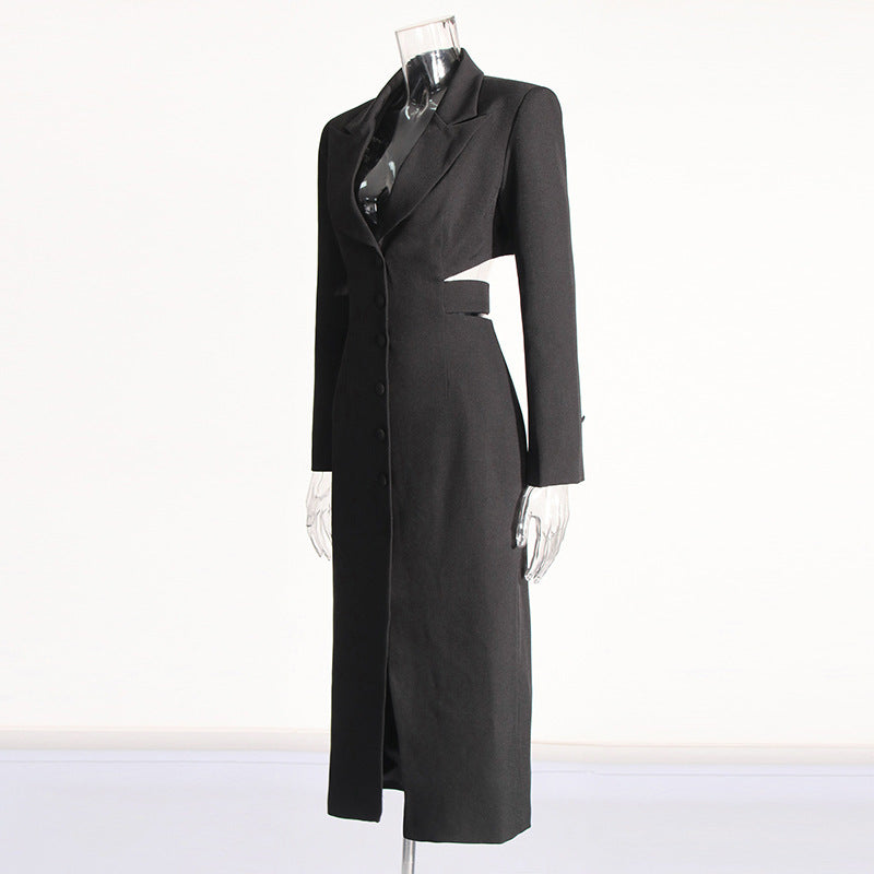 Cut Out Blazer midi dress side view