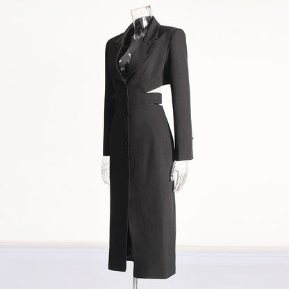 Cut Out Blazer midi dress side view