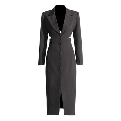 Cut Out Blazer midi dress Front