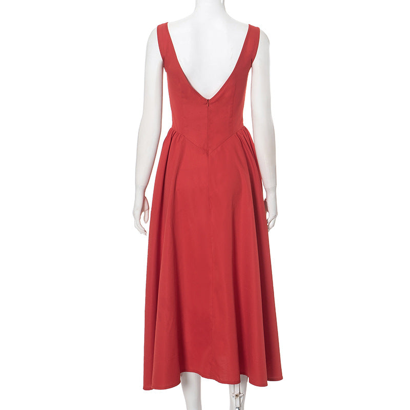 Boat-neck Elegant Dress