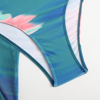 Gradient Three-piece Bikini Set