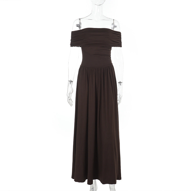 Elegant Off-Shoulder Tube Dress