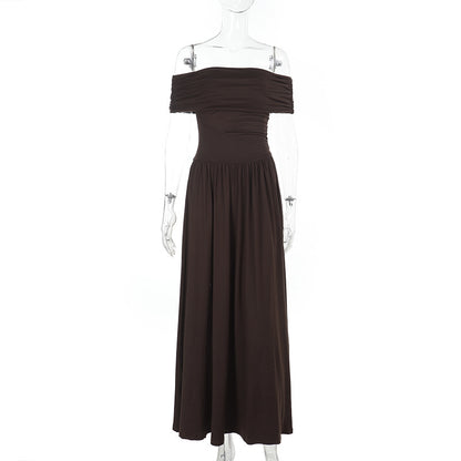 Elegant Off-Shoulder Tube Dress