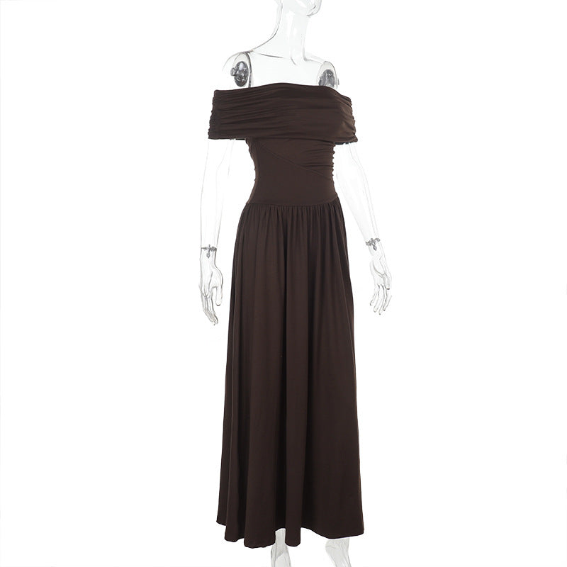 Elegant Off-Shoulder Tube Dress