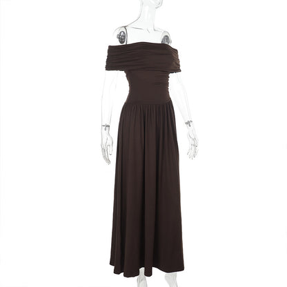 Elegant Off-Shoulder Tube Dress